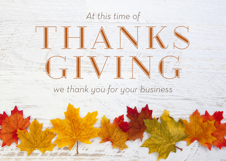 Business Thanksgiving Card